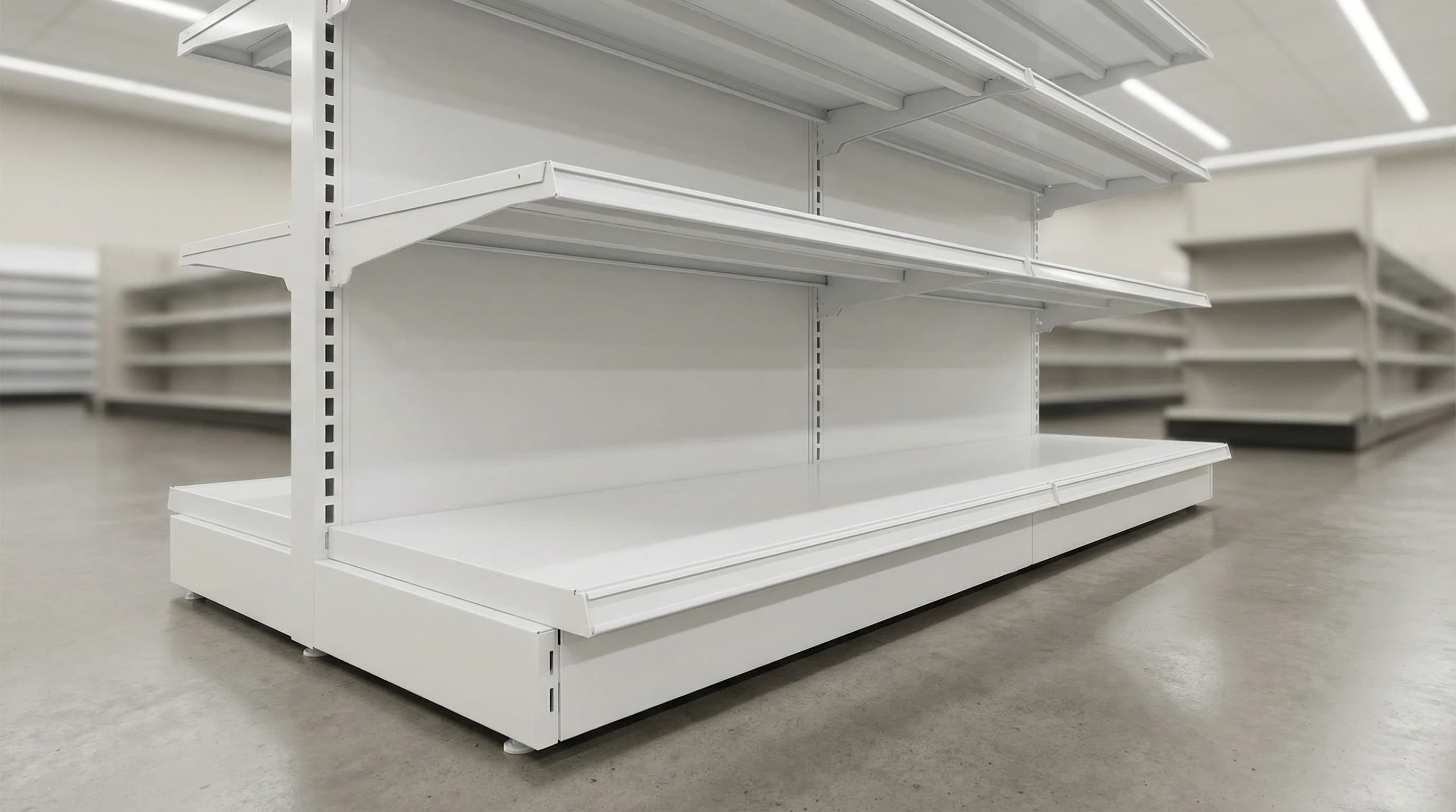 Gondola Base Shelf – White