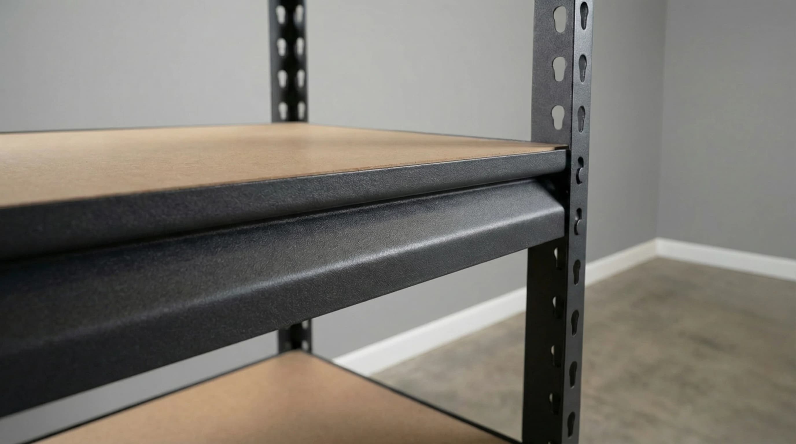 Light-Duty Shelf Beam – Charcoal